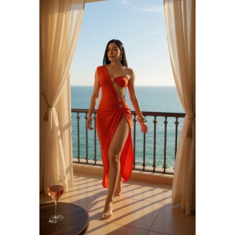 Conjunto Triquini 3 Peças Trikini Cortininha Biquini Fita Regulavel Feminino Saia Tule Verão 2026